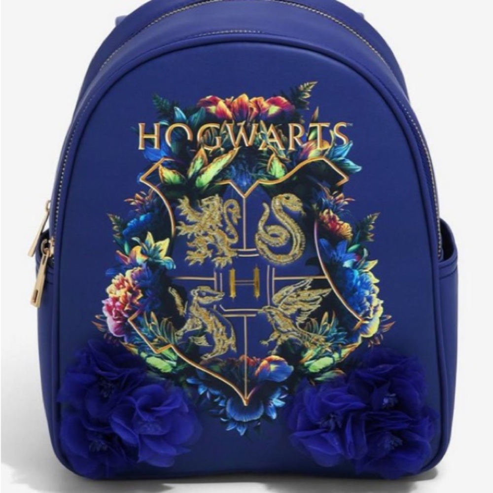 Harry Potter Hogwarts Crest Botanical Mini Backpack